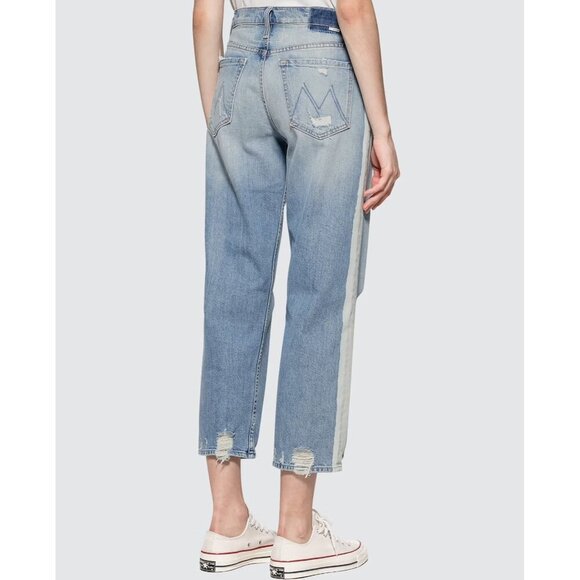 Mother Superior The Trasher 100% Cotton Button Fly Loose Fit Crop Jeans Size 27 - Picture 3 of 16